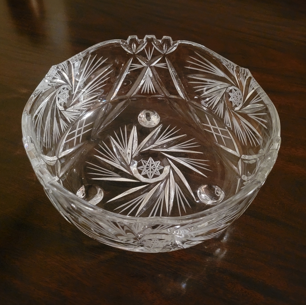 Vintage Crystal Fruit Bowl